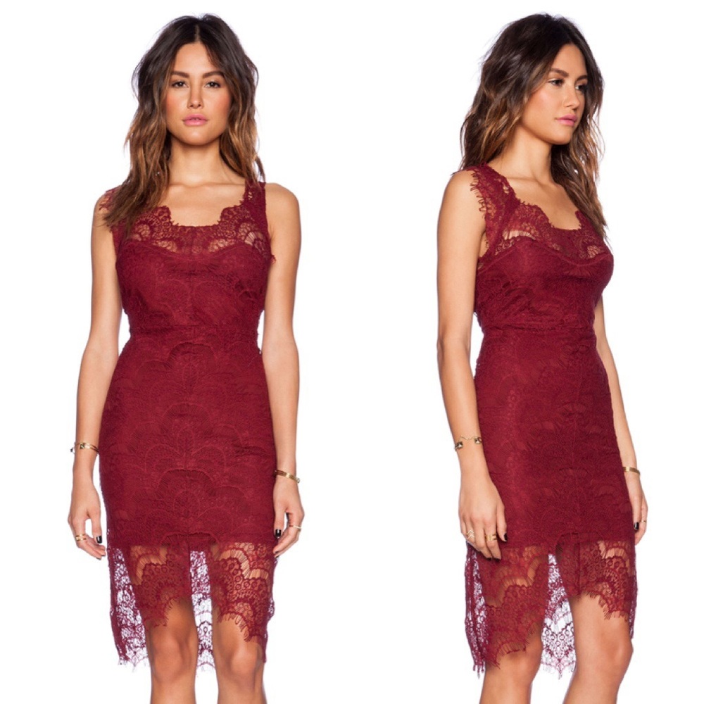 Free People Peekaboo Bodycon Lace Dress